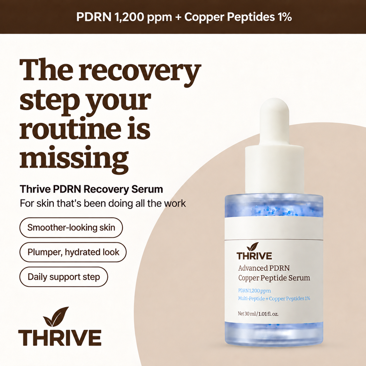 Thrive PDRN Copper Peptide Recovery Serum