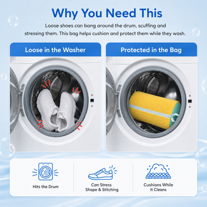 ShoeSoaker™ — Washing Machine Shoe Bag