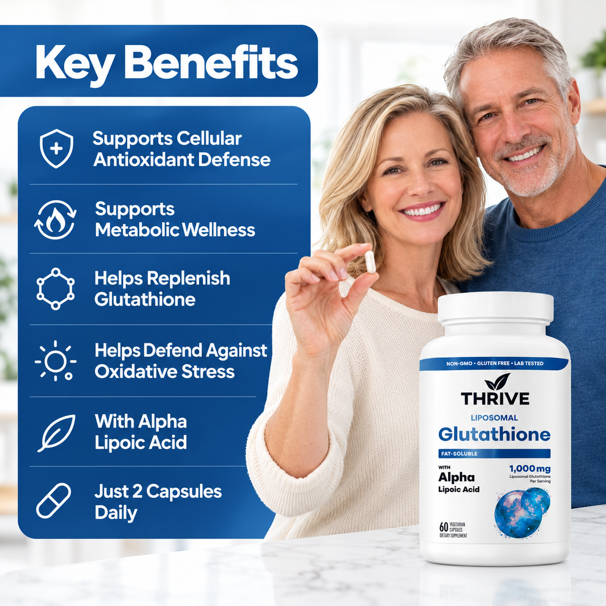 Liposomal Glutathione Capsules | Liver & Cellular Detox Support