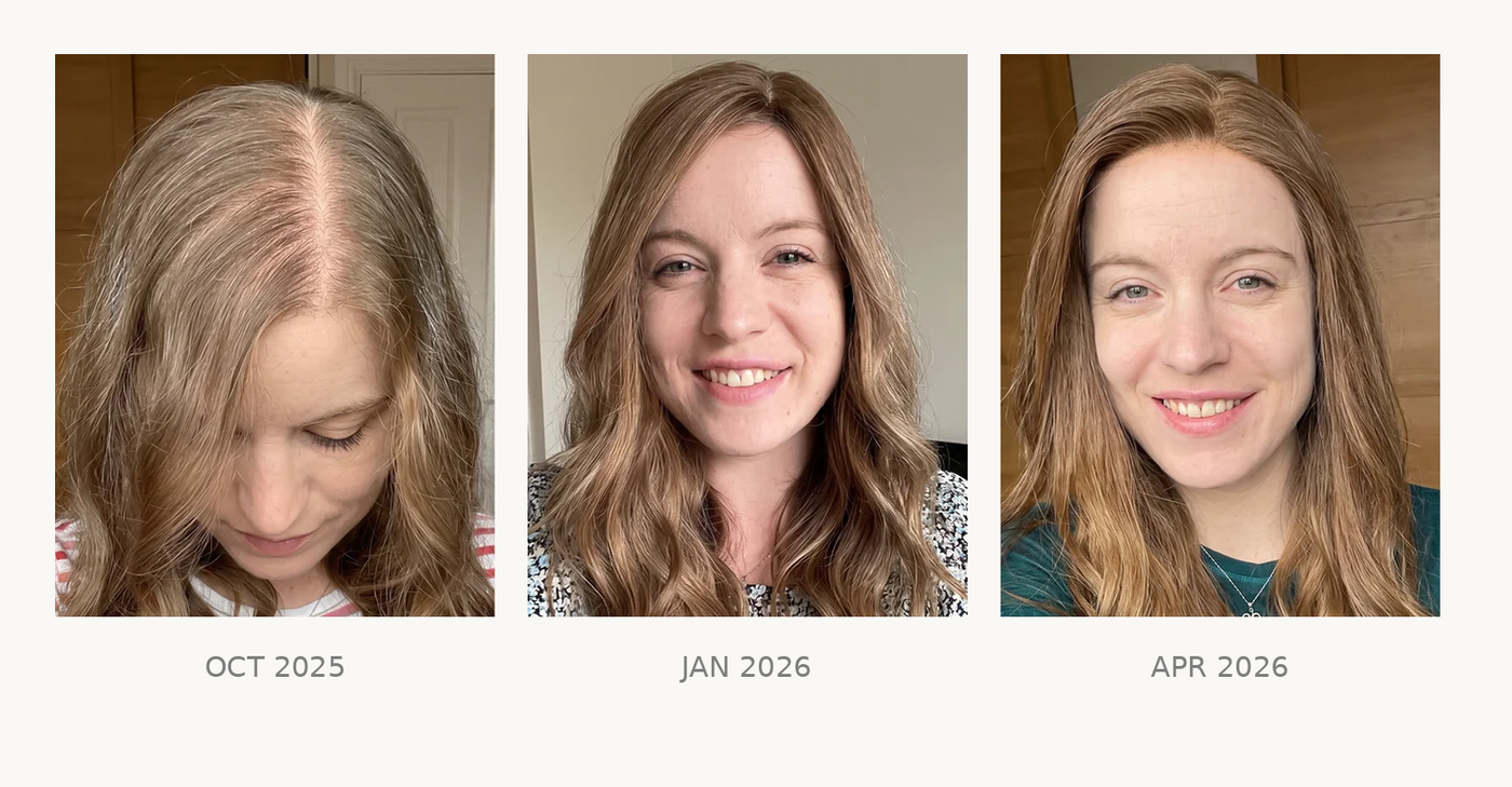 The same part photographed across three months